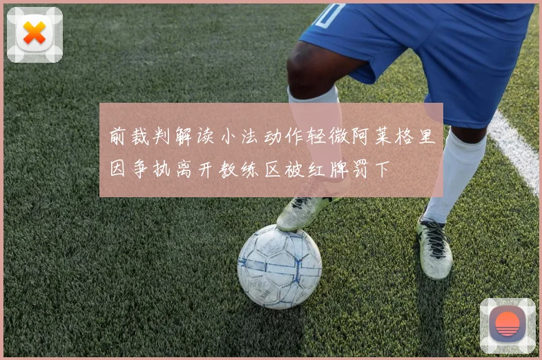 前裁判解读小法动作轻微阿莱格里因争执离开教练区被红牌罚下
